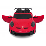 Elektrické autíčko 911 Porsche GT3 STRONG MP4 - dvojmiestne, červené